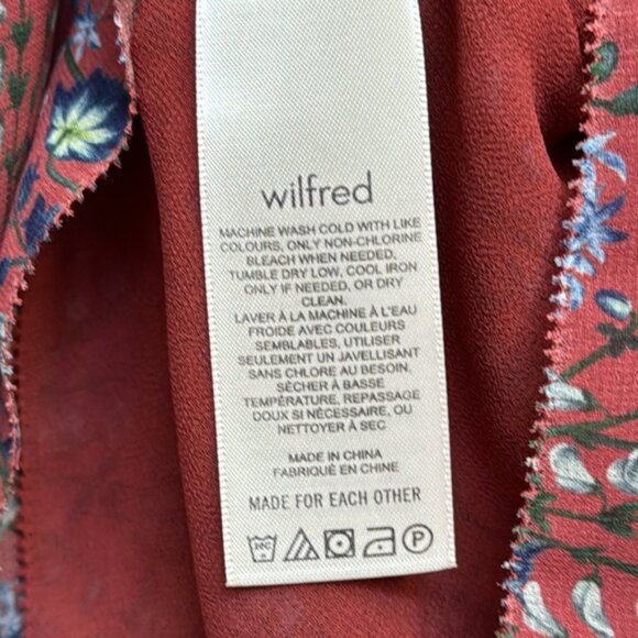 Aritzia Wilfred Floral Sleeveless Chanson Blouse Size M - Picture 7 of 9